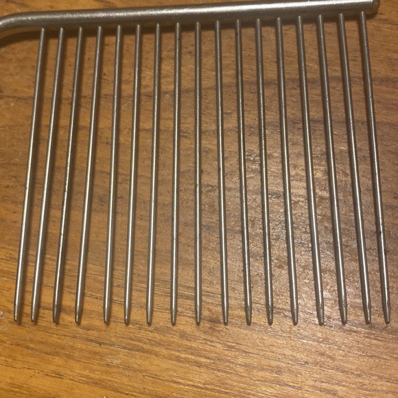 Vintage Schneider green Bakelite handle & silver metal angel food cake slicer - Picture 5 of 7